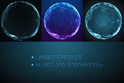 15 Abstract Demolished Spheres, an Object Graphic by GarryKillian (Thumbnail 4 of 4)