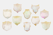 Gold Touched Watercolor Crests, an Object Graphic by OM Creativ (Thumbnail 7 of 7)