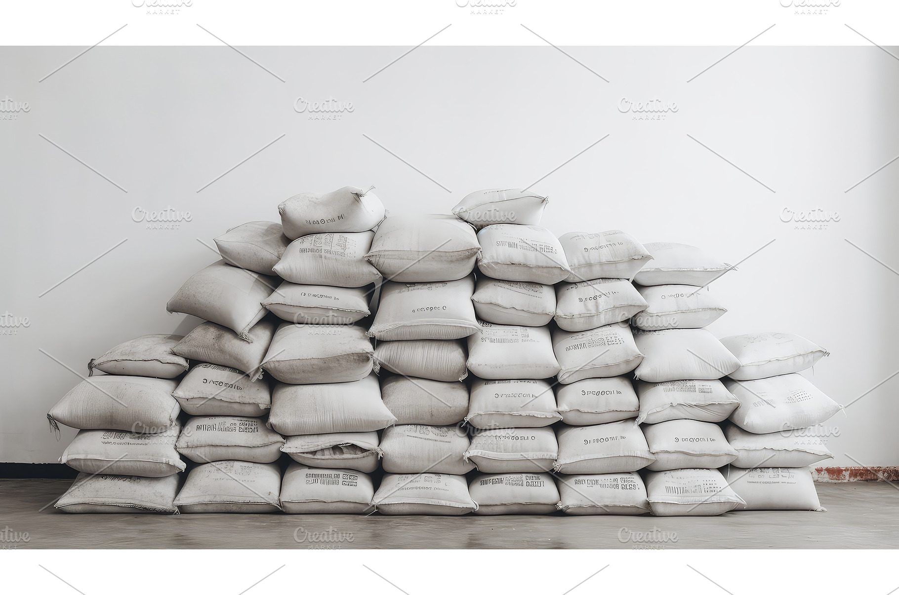 building cement white background ai, an Architecture Photo by pikepicture