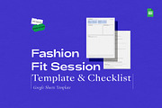 Fashion Fit Template and Checklist, a Templates & Theme by The Fashion Work Store (Thumbnail 1 of 5)