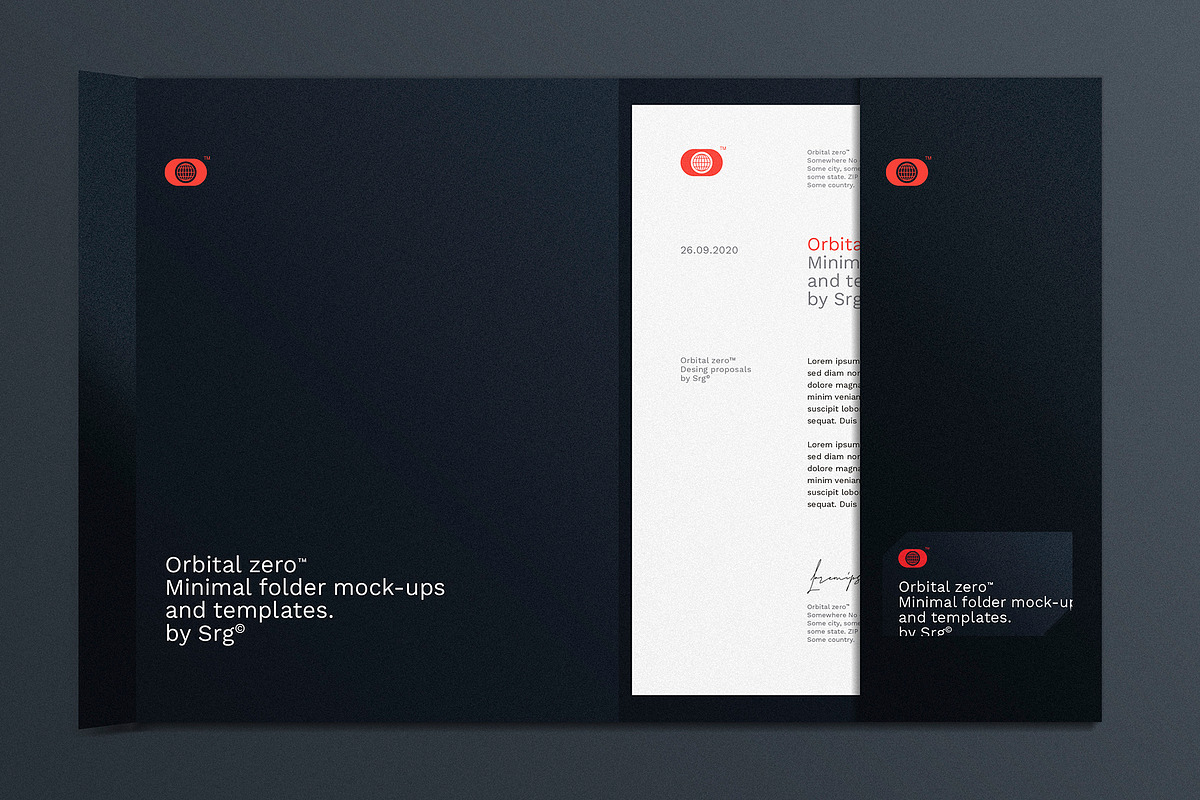 20 folder mock-ups & templates, a Product Mockup by Srg® (Photo 2 of 21)