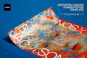 Distorted Forms Poster Template