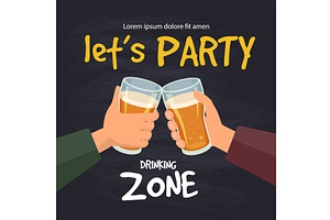 Brewery placard. alcohol party, a Food Illustration by Onyx