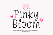 Pinky Bloom - Valentine's Font, a Handwritten Font by Keithzo (Thumbnail 1 of 9)