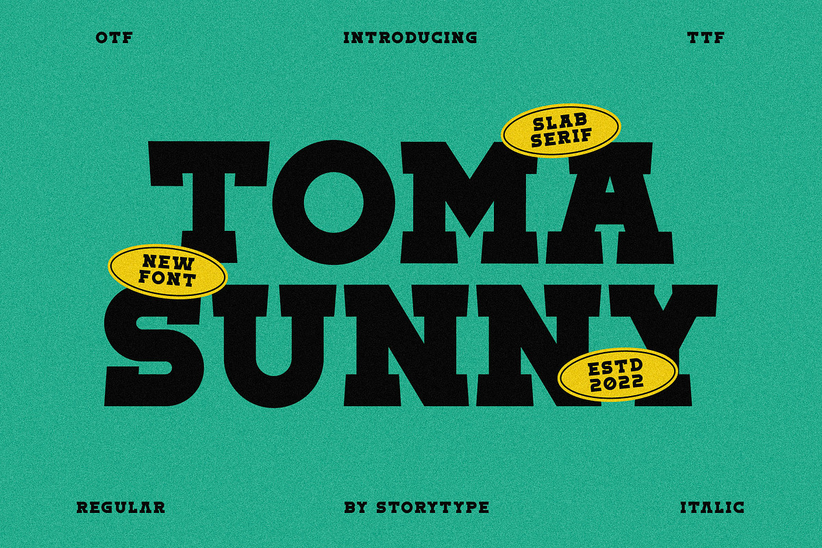 Toma Sunny Slab Serif Font, a Slab Serif Font by Storytype Studio (Photo 1 of 11)