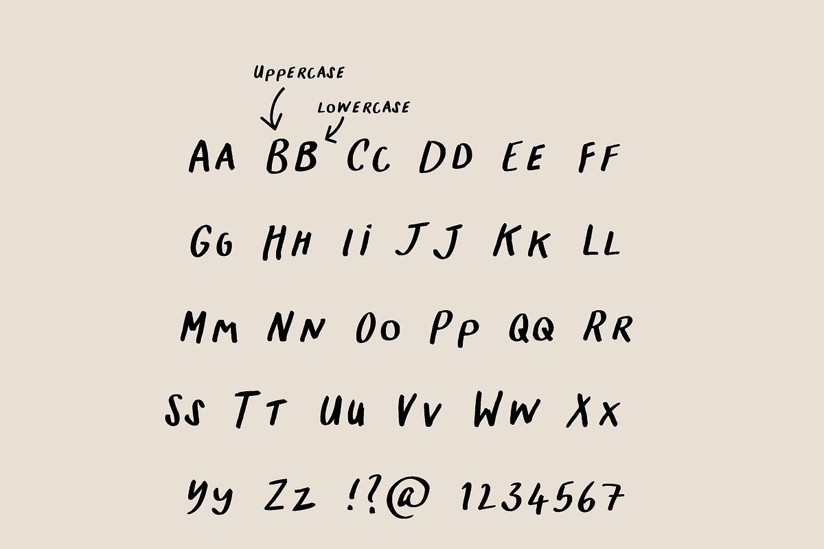 THE STOCKHOLM FONT / handwritten, a Handwritten Font by KruthDesign (Photo 3 of 8)