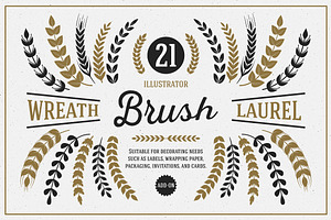 Wreath & Laurel Brush Vol. 1