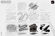 Line & Dots Procreate Brushes Kit, a Brush Add-On by owlasya (Thumbnail 3 of 6)