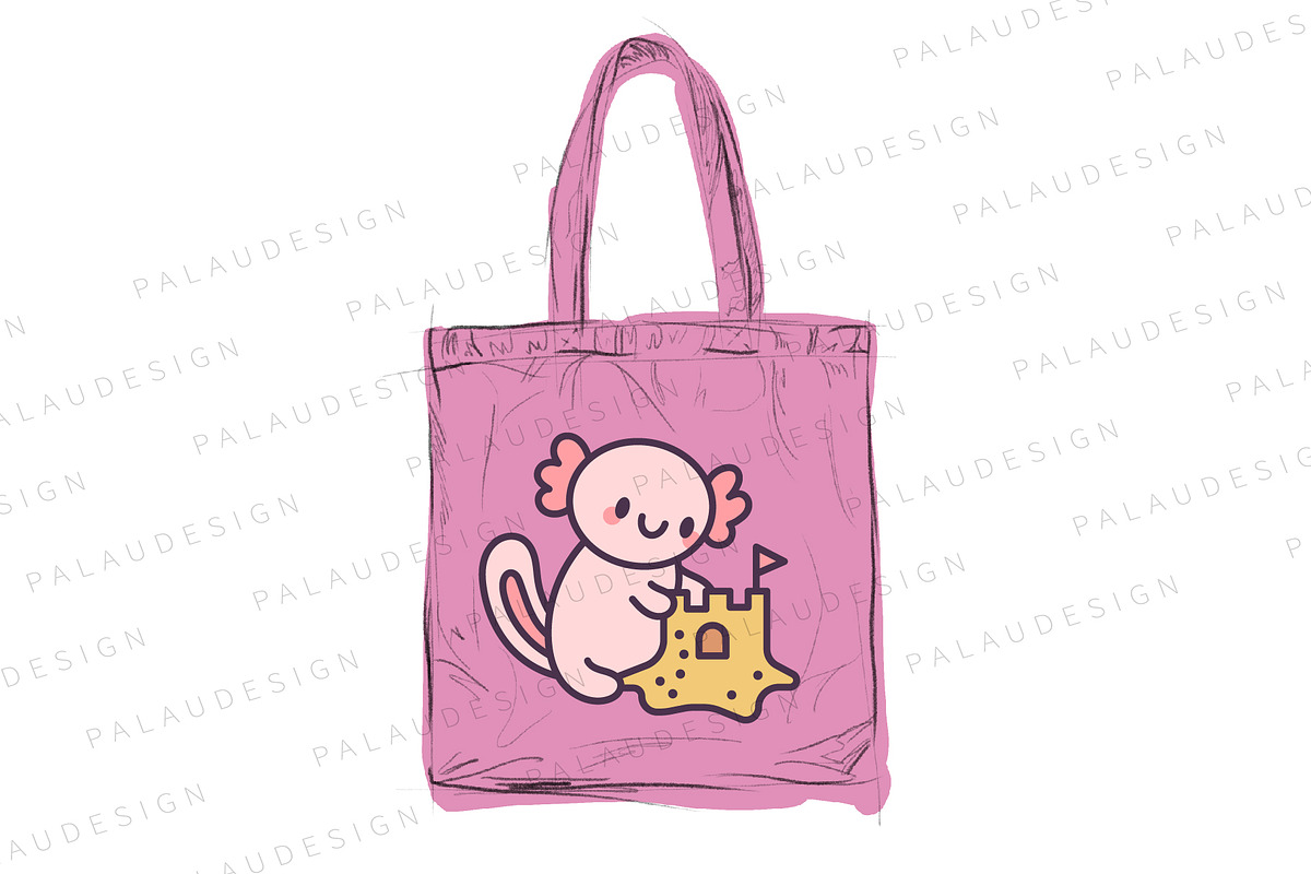 Cute Axolotl Summer Season, a Seasonal Illustration by Palau (Photo 2 of 12)