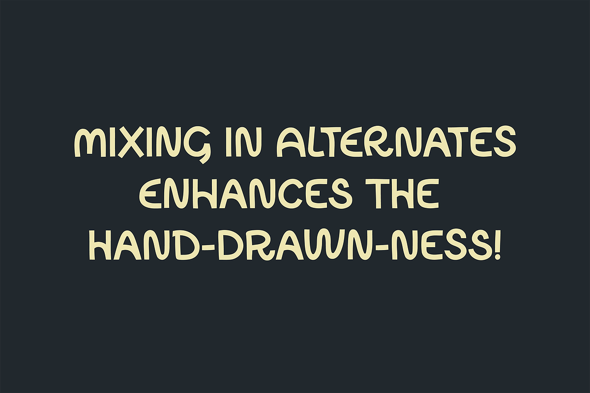 Howdydoo - Quirky hand drawn font, a Handwritten Font by Alexandra Tinsley (Photo 4 of 6)
