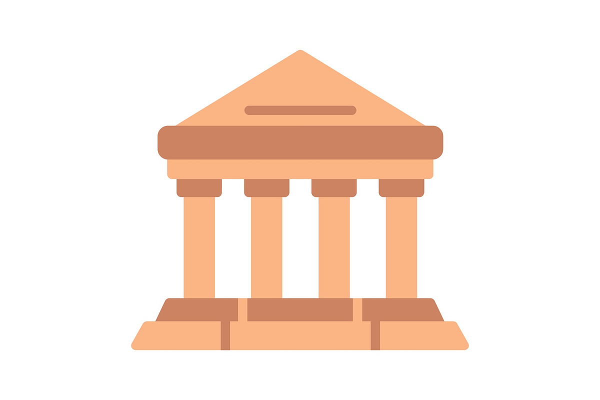 Museum Flat Icon, a Duotone Icon by Pexelpy (Photo 1 of 2)