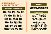Knox Blast - Bold Retro Display Font, a Blackletter Font by Gumrega Studio (Thumbnail 7 of 8)