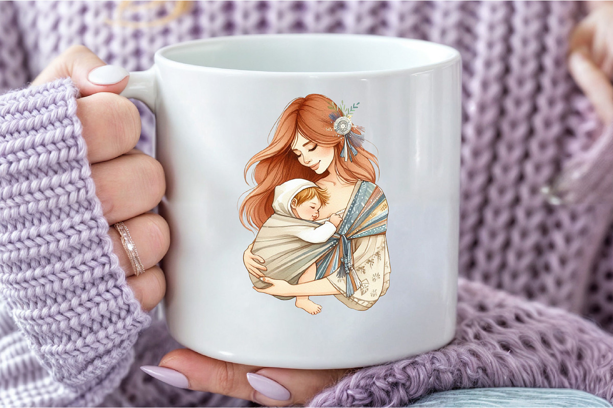 Mothers Day Clipart, Mom Clipart, an Illustration by DreamCafeArt (Photo 6 of 6)