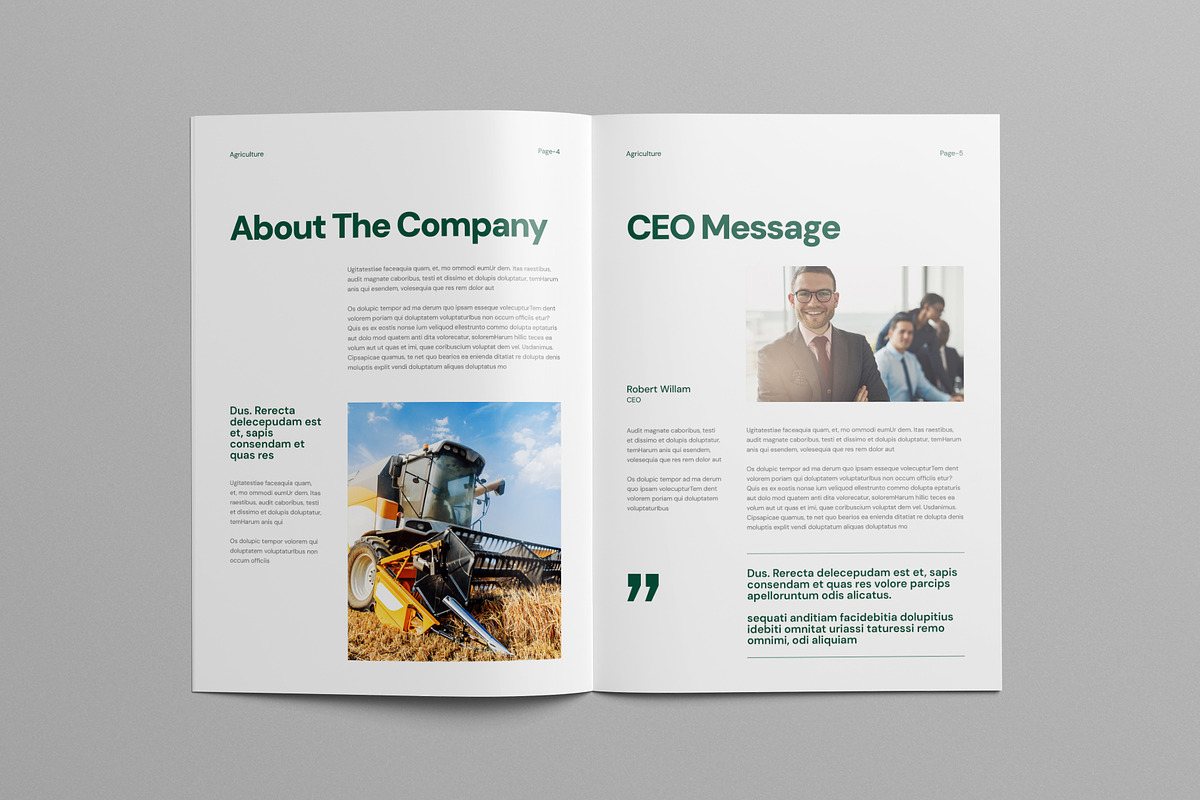 Agriculture Brochure Template, a Brochure Template by Pixelpick (Photo 3 of 9)