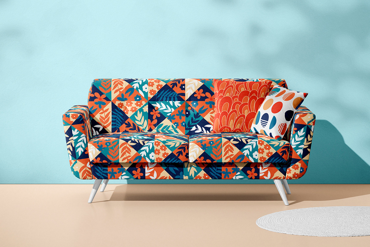 Retro 70s Seamless Patterns vol 1, a Pattern Graphic by mila_leev (Photo 5 of 10)