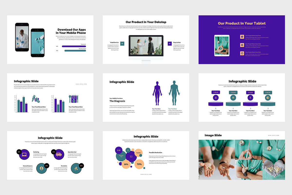 Esia Healthcare Business GoogleSlide, a Presentation Template by Punkl Camp (Photo 6 of 9)