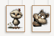 Spring Peeking Animals Clipart, an Illustration by Libby Wishes (Thumbnail 4 of 7)