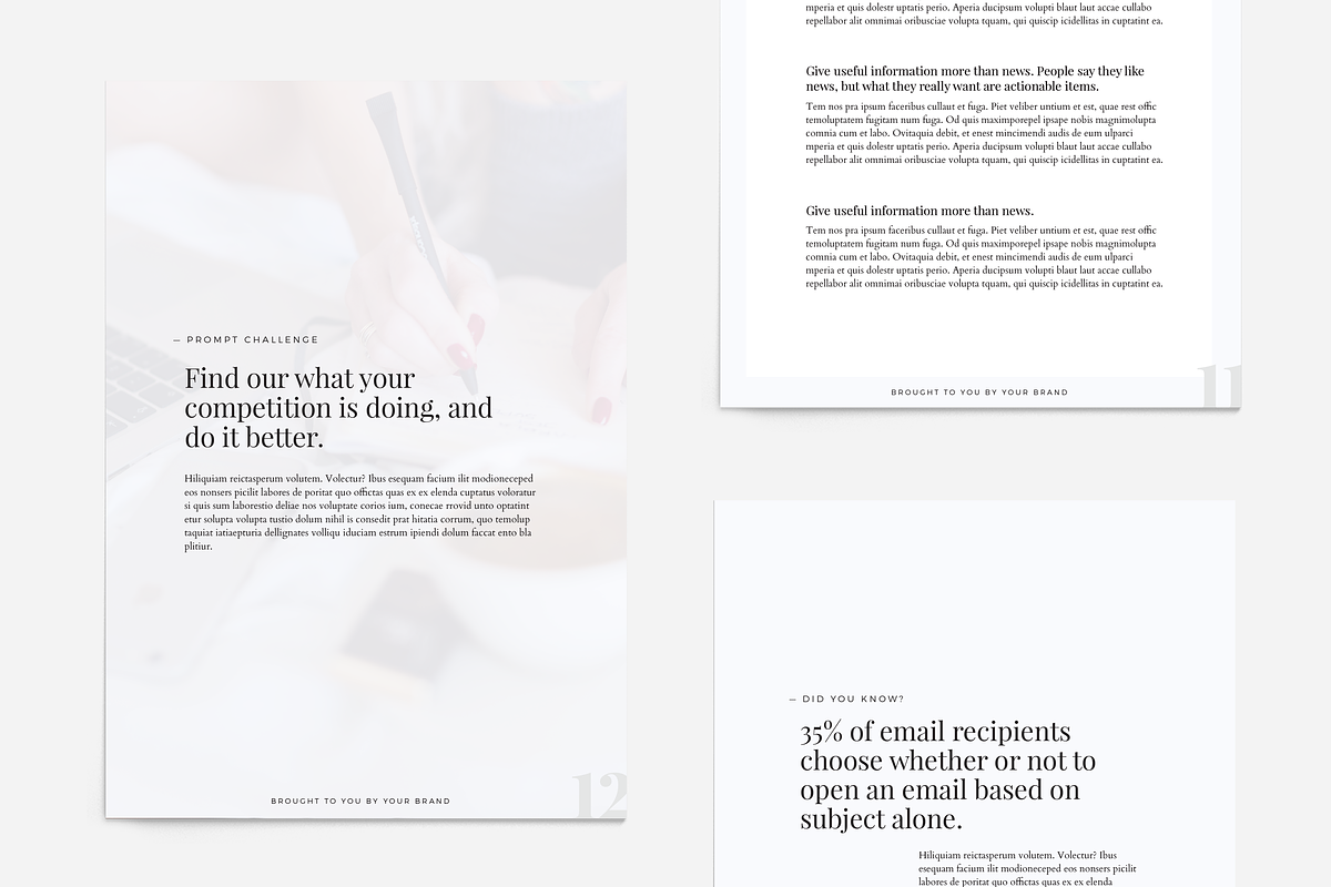 Infopreneur Minimal Ebook Template, a Magazine Template by Providence Studio (Photo 5 of 6)