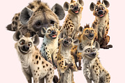 Hyenas PNG Clipart Bundle, a Graphic by M9 Design (Thumbnail 8 of 10)