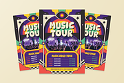 Music Tour Flyer, a Flyer Template by MMPixelCraft (Thumbnail 3 of 5)