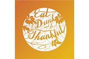 5 Thanksgiving laser cut templates, a Decorative Illustration by Sunshine Art Shop (Thumbnail 2 of 6)