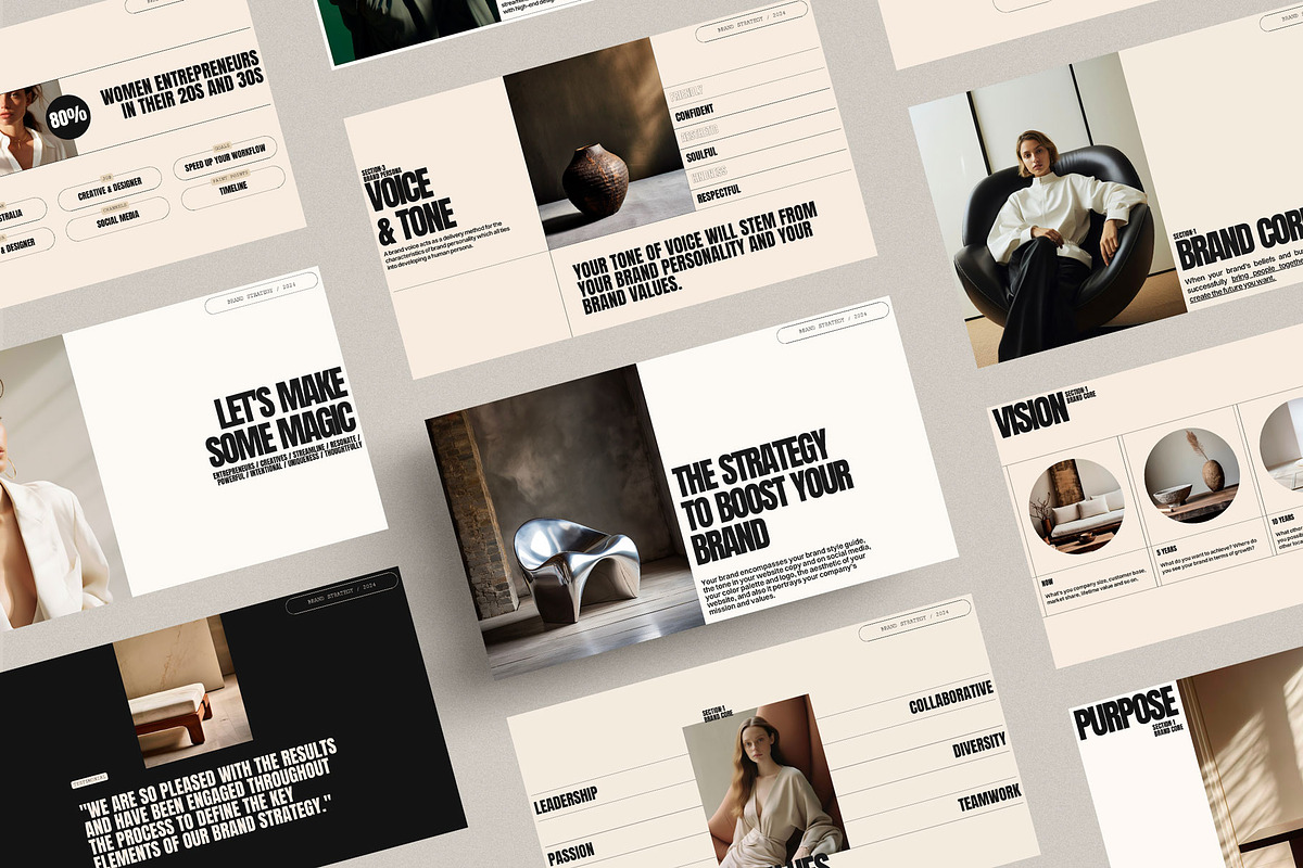 Brand Strategy Template | Canva, a Presentation Template by Moscovita Studio (Photo 9 of 9)