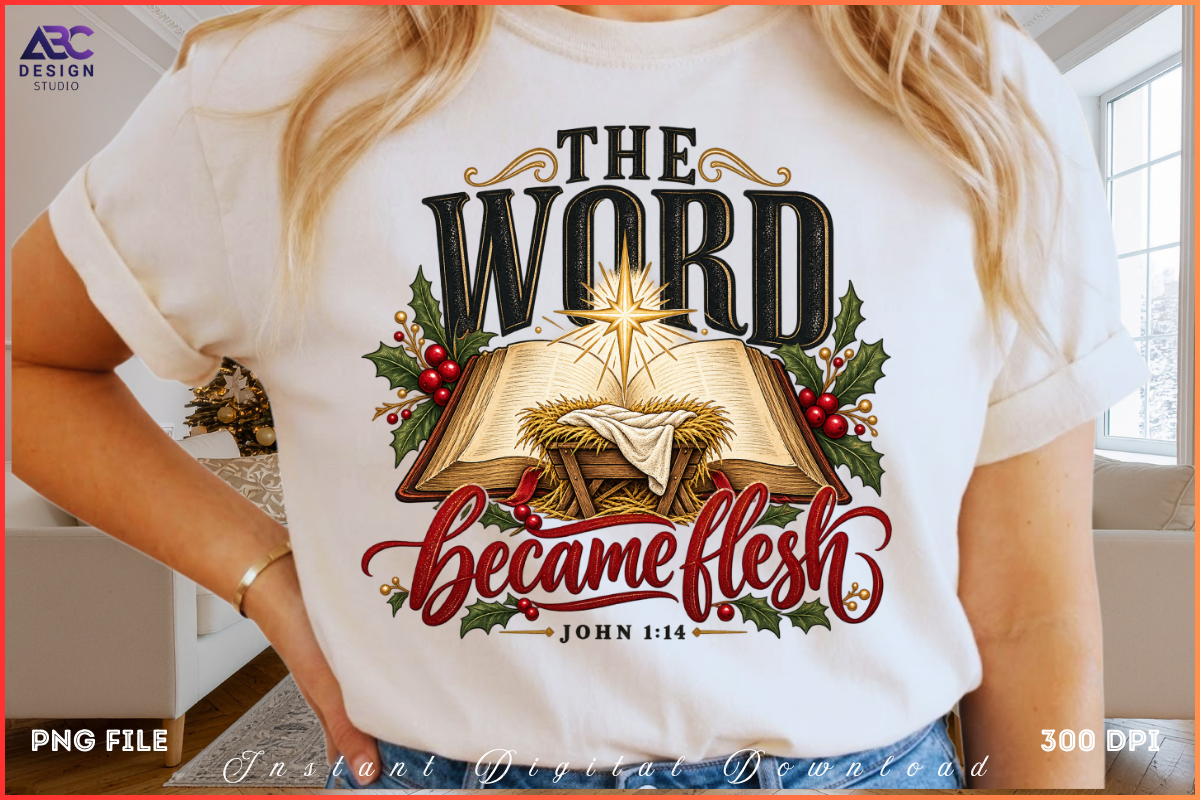 Bible Verse Christmas PNG Bundle, an Object Graphic by Ink Gallery (Photo 4 of 5)