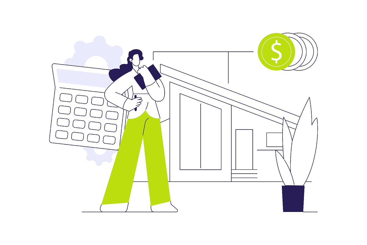 Property evaluator abstract concept, a Finance Illustration by Visual Generation (Photo 1 of 3)