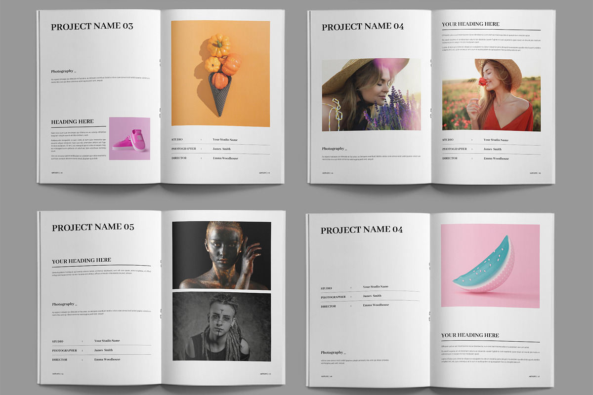 Modern Portfolio Layout, a Magazine Template by ContestDesign (Photo 3 of 4)