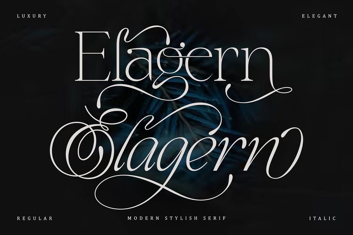 Elagern | Modern Stylish Serif, a Serif Font by Sealoung (Photo 1 of 15)