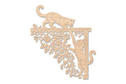 Cat Floral Laser Cut Wall Art, an Object Graphic by Rose Art (Thumbnail 2 of 3)