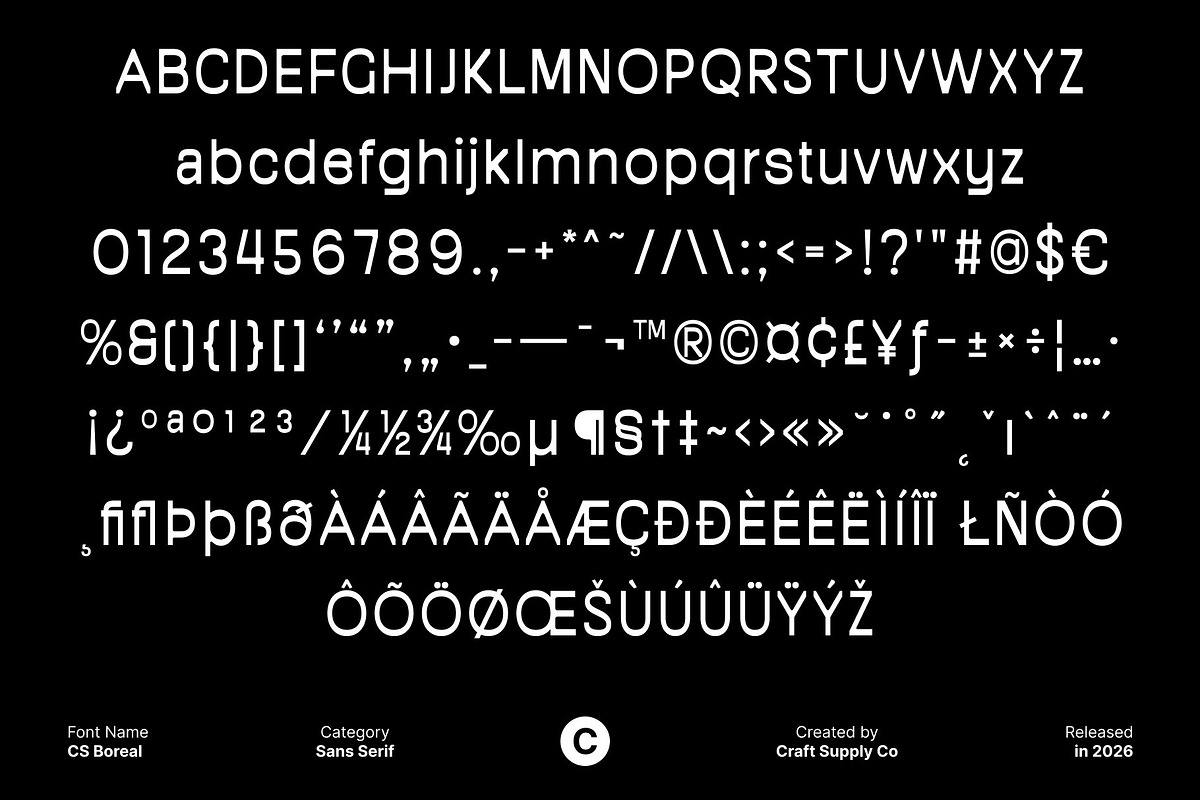 CS Boreal – Modern Sans Serif, a Sans Serif Font by Craft Supply Co. (Photo 8 of 8)
