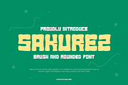 Sakurez - Round Brush Font, a Sans Serif Font by QR Design Studio (Thumbnail 1 of 7)