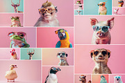 110 Animals in sunglasses, an Animal Photo by Handmadefont (Thumbnail 9 of 18)