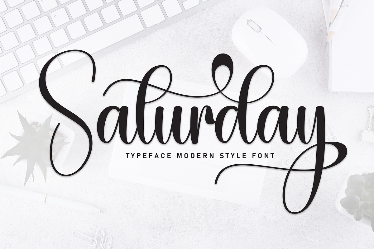 Saturday | Script Font, a Handwritten Font by Scratchones (Photo 1 of 9)