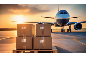 Cargo packages stacked on a pallet, a Transportation Photo by Igor Tichonow