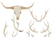 Boho Tribal Watercolor Elements, an Illustration by Valeri Nick (Thumbnail 4 of 4)