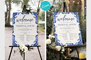 Mexican Wedding Program | CANVA, a Stationery Template by Creative Market
