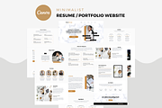 Minimalist Canva Resume Website, a Landing Page Template by The Blog Creative (Thumbnail 2 of 9)