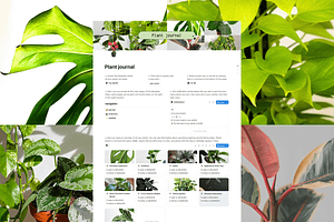 Plant journal - Notion template, a Websites & App Template by Iasan Design