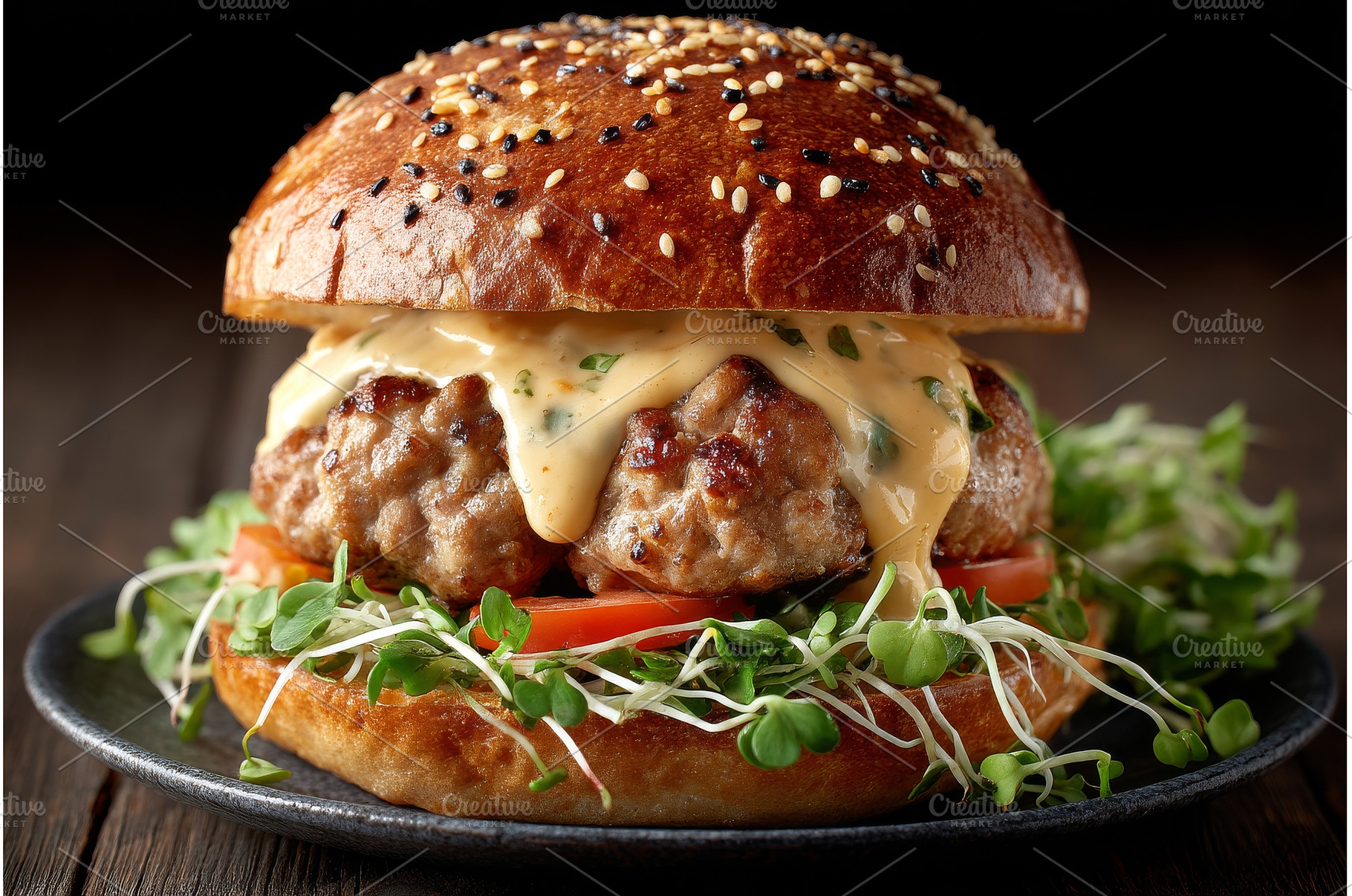 A dark background sets the scene for, a Food & Drink Photo by ZinetroN