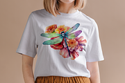 The Dragon Fly Collection Clipart, an Animal Illustration by Watercolor Digital (Thumbnail 11 of 20)