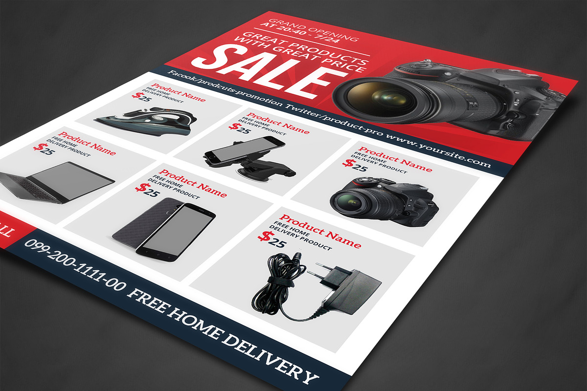 Product Flyer, a Flyer Template by AfzaalGraphics (Photo 2 of 4)