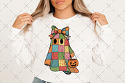 Patchwork Ghost PNG, an Illustration by Craft Nest (Thumbnail 2 of 6)
