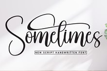 Sometimes | Script Font