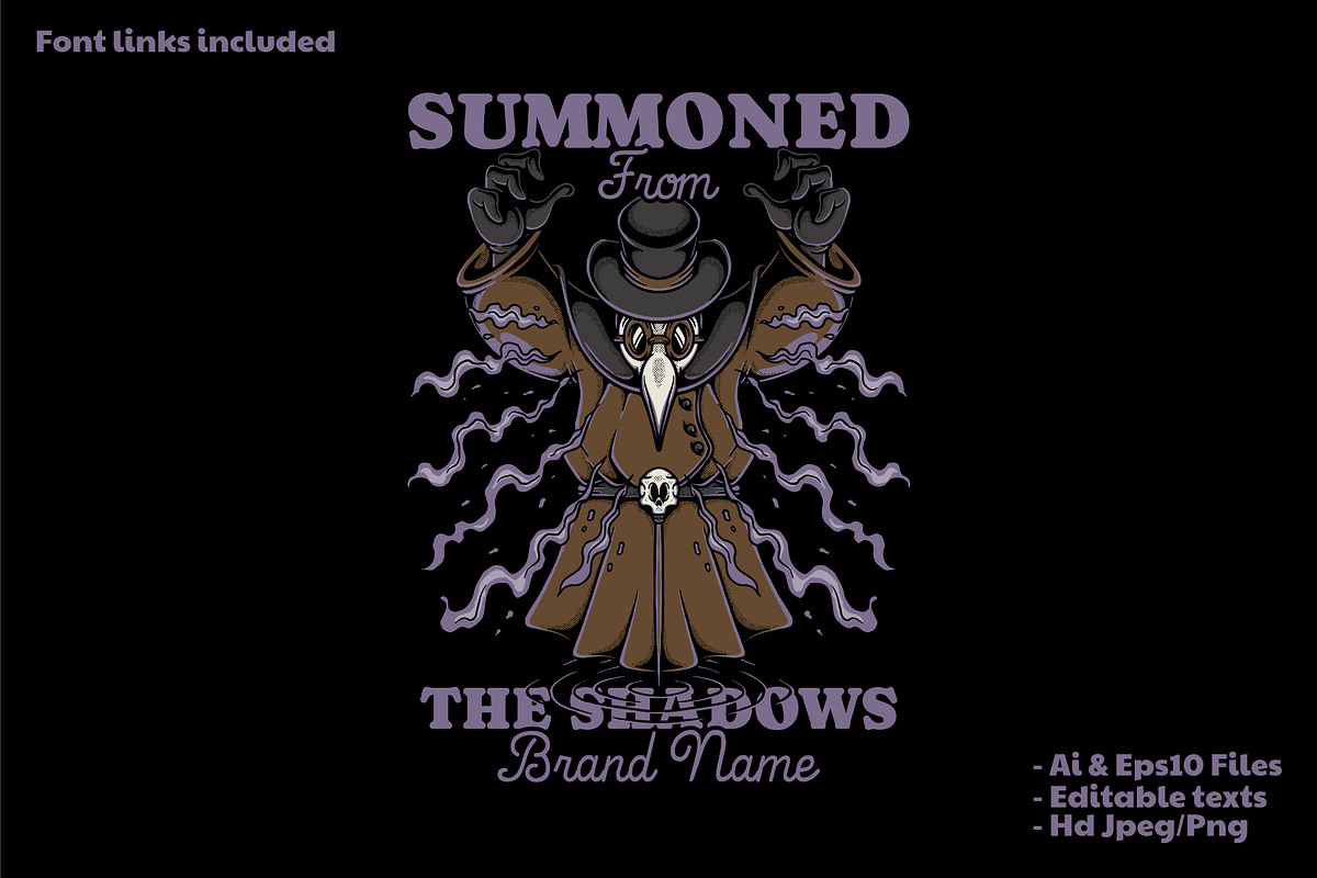Plague Doctor Mascot with Dark Aura, a Branding & Logo Template by Judsart (Photo 1 of 3)