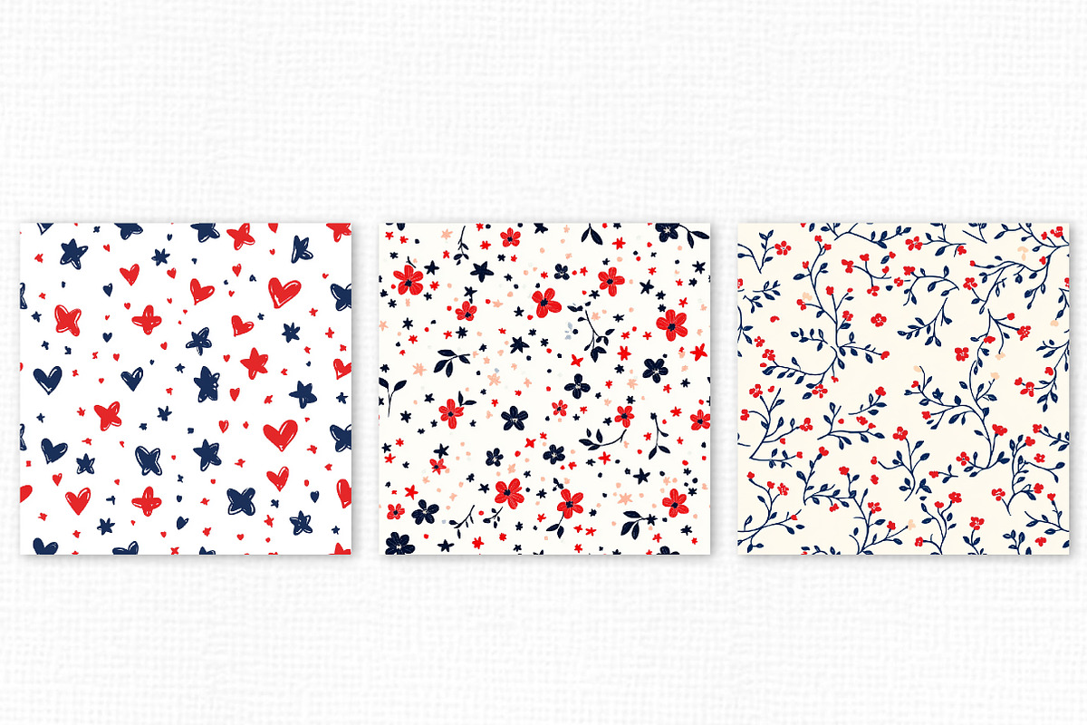 4th of July Patriotic Pattern Bundle, a Texture Illustration by Dream Creation (Photo 7 of 7)