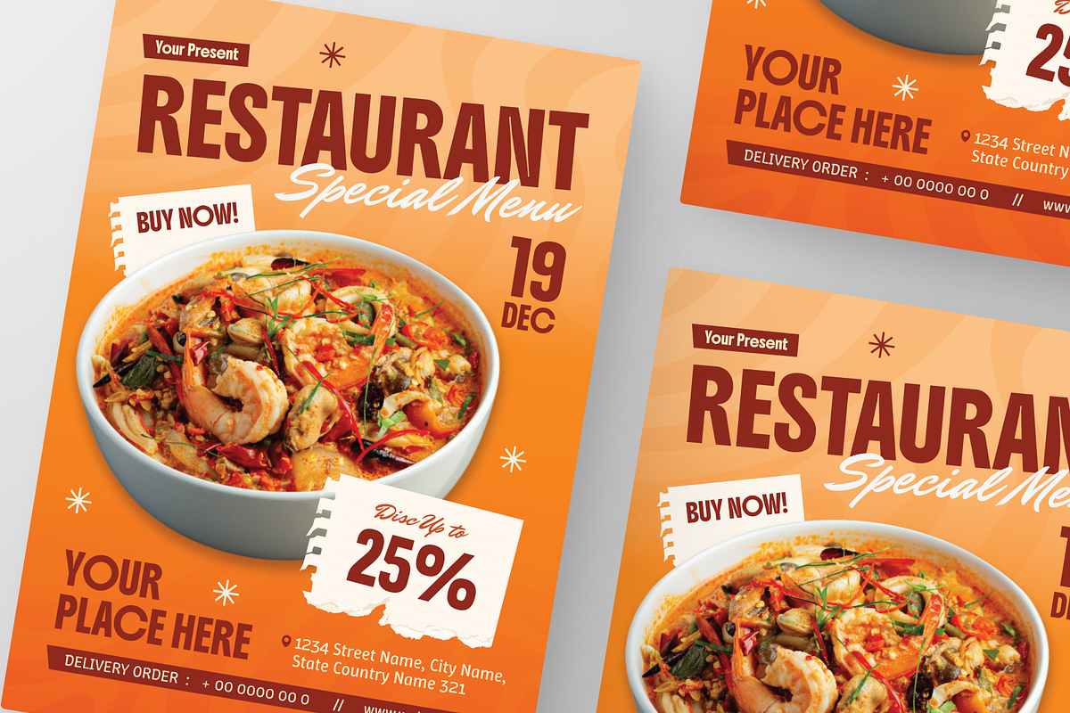 Food Menu Promotion Flyer, a Flyer Template by Annora Studio (Photo 6 of 6)