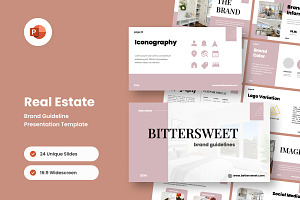 Real Estate Brand Identity PowerPoin, a Presentation Template by twinstd