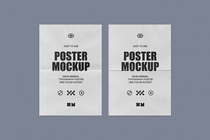 Folded Poster Mockup, an Advertising Mockup by Design Squad